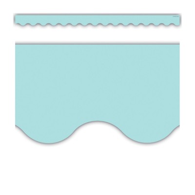 Teacher Created Resources Pastel Blue Scalloped Border Trim, 35 Feet (Pack of 6)