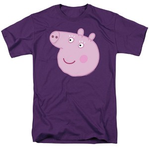 Peppa Pig Granny Pig Face Unisex Adult T Shirt - 1 of 4