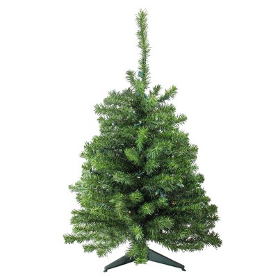 Northlight 3' Prelit Battery Operated Artificial Christmas Tree Canadian Pine - Clear Lights