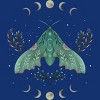 Women's Design By Humans Luna and Moth By EpisodicDrawing Racerback Tank Top - 2 of 3
