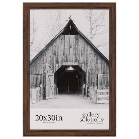 Gallery Solutions 20"x30" Wall Photo Frame Brown - image 1 of 4