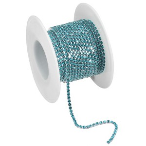 Unique Bargains DIY Bag Clothing Decoration Crystal Rhinestone Sew on Close Claw Chain Trim - 1 of 4