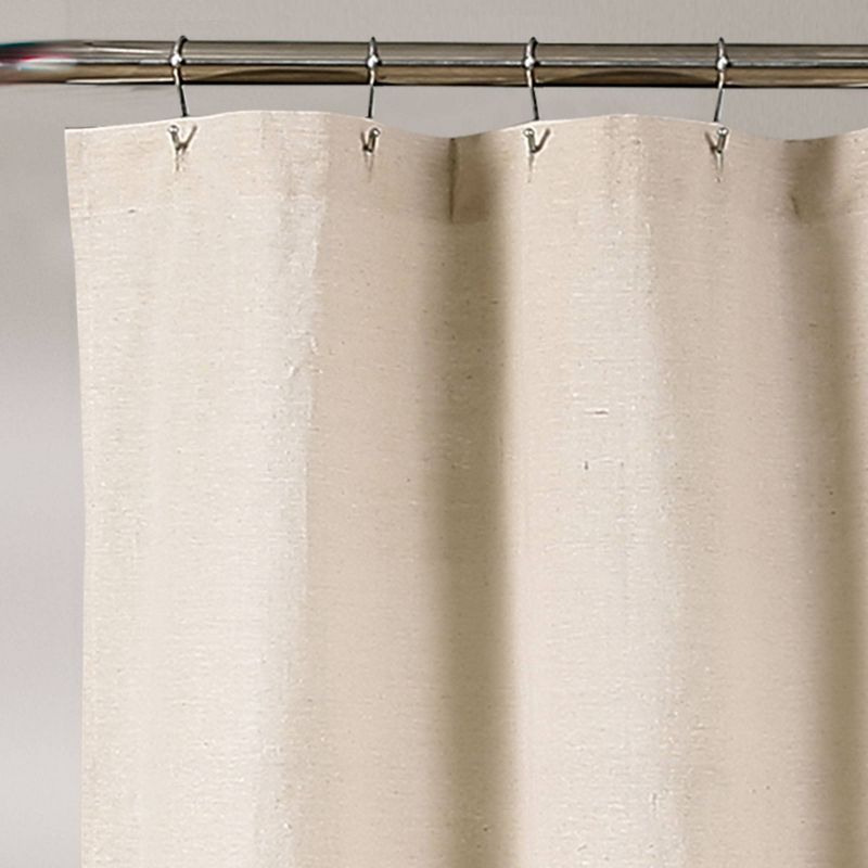 Linen Button Shower Curtain - Lush Décor, 3 of 13