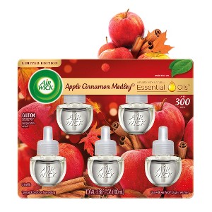 Air Wick Scented Oil - Apple Cinnamon Medley - 5pk - 1 of 4