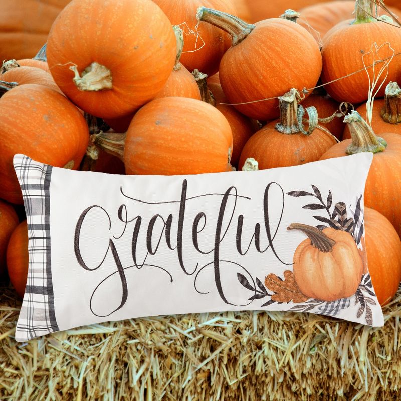 C&F Home 12" x 24" Grateful Embroidered Fall Throw Pillow, 4 of 8
