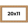 PosterPalooza | 20x11 Modern Bamboo Picture Frame, UV Acrylic, 5 Finishes - 2 of 4
