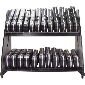 A&S Crafted Products Band Room Violin/Viola/Trumpet Case Shelf Rack 63 x 52 x 29 in.