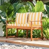 24x24 Inch Outdoor Deep Seat Cushion Set - Waterproof Fade-Resistant Patio Furniture Cushions with Removable Covers - 3 of 4