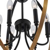 Chloe Lighting Winona Transitional 6 Light Matt Black/Antique Brass Finish Hanging Ceiling Pendant 20" Wide - 4 of 4