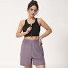 Anna-Kaci Active Women's Front Zip Crop Sports Bra with Scoop Neckline and Wide Shoulder Straps for Medium Support - 4 of 4