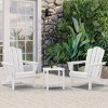 Hyleory Folding Adirondack Chair Outdoor, HDPE Patio Accent Chair - image 3 of 4