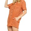Women's Aaliyah Crochet Romper - OLIVACEOUS - 3 of 4