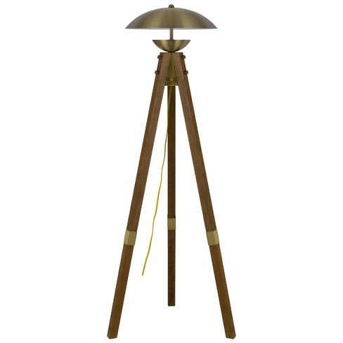 62.25 Kona Mid-century Modern Tripod Floor Lamp With Drum Shade