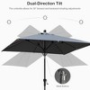 PURPLE LEAF Patio Umbrella Outdoor Table Umbrella Aluminum Frame Market Umbrella Sun Umbrella with 8 Sturdy Ribs - 4 of 4