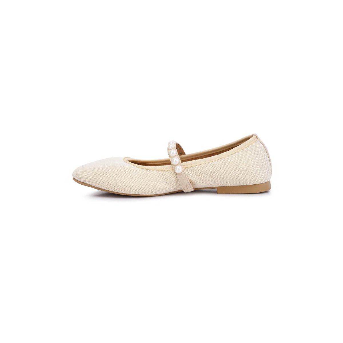 Обувь London Rag Womens Sassie Pearl Embellished Ballerina Flats 8 — фото 3