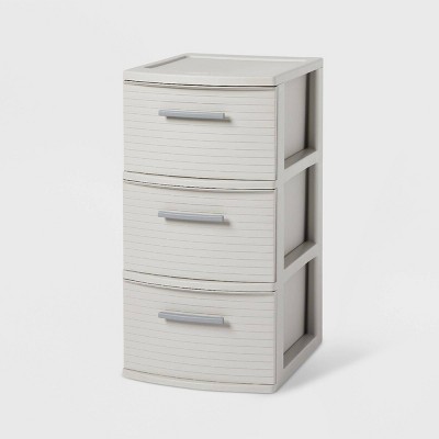 3 Drawer Medium Tower Dark Gray - Brightroom™