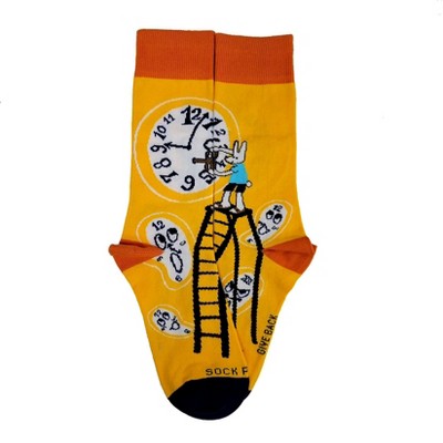 The Matrix Dali Bunny Rabbit Time Socks (Tween Sizes, Small) from the Sock Panda