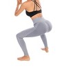 DOMETOUR 4 inches Contrast High Rise Shaping Waistband Yoga Pant With Tummy Control - 4 of 4