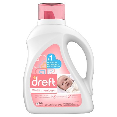 Dreft Stage 1:  Newborn Baby Liquid Laundry Detergent - 92 fl oz