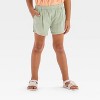 OshKosh B'gosh Toddler Girls' Floral Top and Olive Shorts Set - Pink - 4 of 4