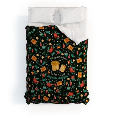 Valeria Frustaci Merry Christmas panettone Comforter + Pillow Sham(s) - Deny Designs