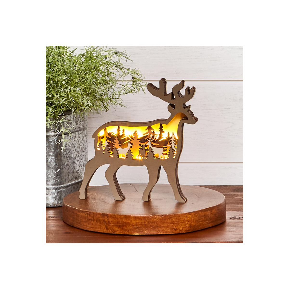 The Lakeside Collection Lighted Woodland Animals - - thumbnail 5