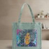 I AM EVERYTHING 15x17" Tote – Green Cotton Fabric by Manual Woodworkers and Weavers - 3 of 3