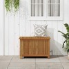 vidaXL Patio Storage Box 35.4"x19.7"x22.8" Solid Wood Acacia - 2 of 4