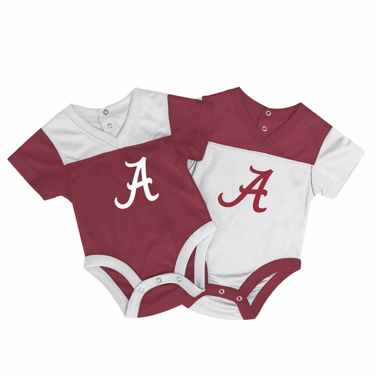 NCAA Alabama Crimson Tide Newborn 2pk Jersey Bodysuit