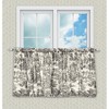 Ellis Curtain Victoria Park Toile Room Darkening Window Rod Pocket Pair Set With 2 Tiers - 2-Piece - 68x24" - 2 of 4