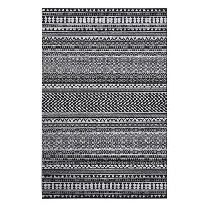 Washable Modern Geometric Printed Rug Non Slip Low Pile Rug Soft Throw Floor Cover Foldable Indoor Carpet for Living Room Bedroom Playroom - 1 of 4