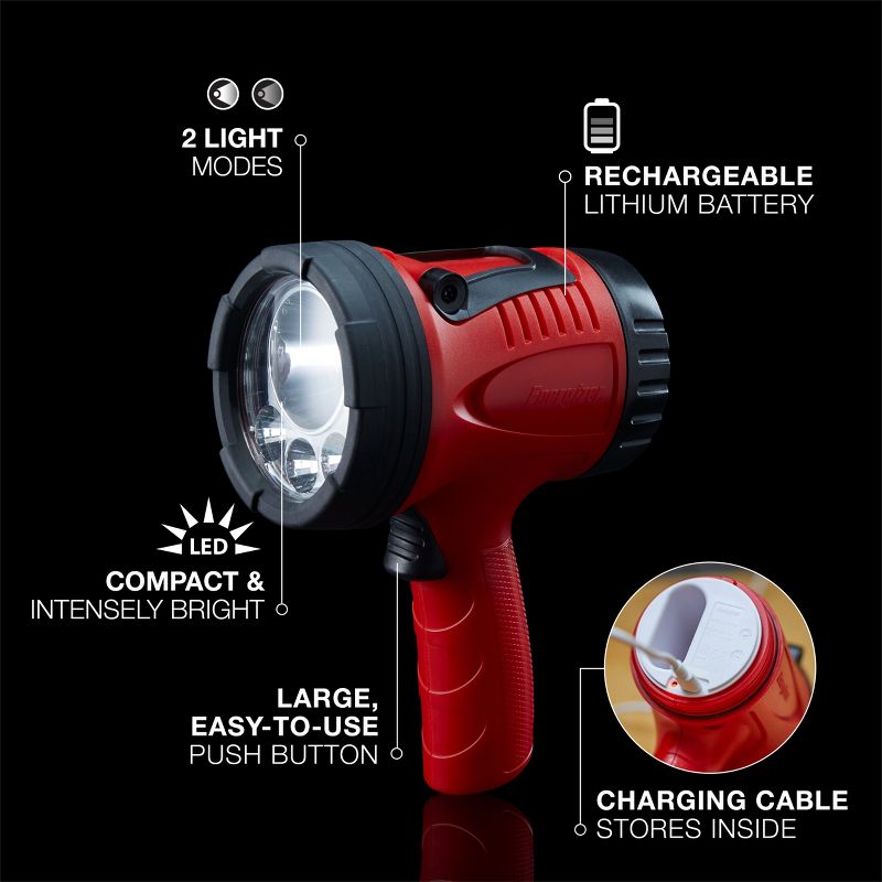 Energizer Rechargeable Spotlight with Included Micro-USB Charging Cable, 2 of 12