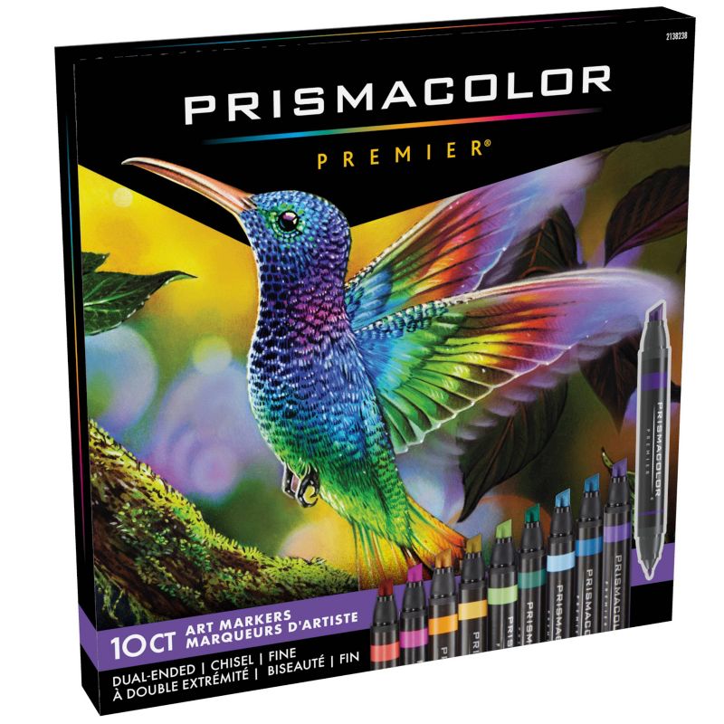 Prismacolor Premier 10pk Markers Dual-Ended Chisel Fine Tip, 1 of 8