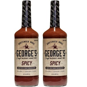 George’s Beverage Company Spicy Bloody Mary Mix - 1L Bottle - Gluten Free, All Natural Mixer - 1 of 3