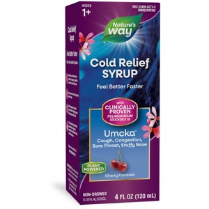 Nature's Way Cold Relief Syrup - Umcka - Cherry Flavored - 4 fl oz - 1 of 4