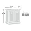 GDFStudio Carter Wood Decorative Storage Cabinet with Doors and Adjustable Shelves - 3 of 4