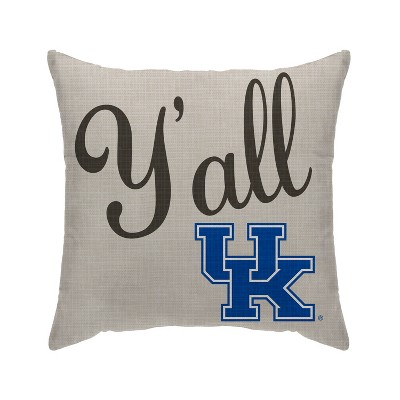 NCAA Kentucky Wildcats Y'all Decorative Throw Pillow