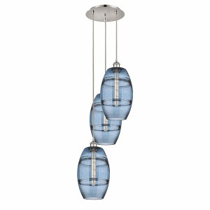 Vaz - 3 Light Cord Hung Multi Pendant In Industrial Style-30.38 Inches Tall and 14.5 Inches Wide - 1 of 1