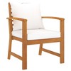vidaXL Garden Lounge Set Cream and Natural Wood - 4 of 4