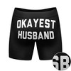 Mens Okayest Husband Boxer Briefs Funny Gift from Wife Humor Novelty Underwear Gag - Crazy Dog Boxer Briefs - image 3 of 4