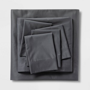 800 Thread Count Solid Sheet Set - Threshold™ - 1 of 4