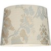 Springcrest 13" Top x 15" Bottom x 11" High x 11" Slant Print Lamp Shade Replacement Medium Gold Tapered Drum Traditional Floral Spider Harp Finial - 3 of 4