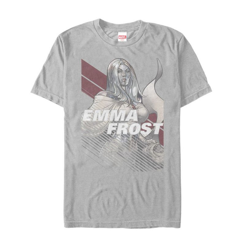 Men's Marvel X-Men Emma Frost Stripe T-Shirt, 1 of 4