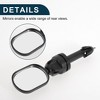 Bike Rearview Mirror 55x41mm Adjustable | Front Handlebar Bike Mirror Black for Bicycle Mountain Road Bike 1 Pcs - 4 of 4