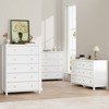 3 Dresser for Bedroom, 29" Tall Dresser, Modern Tall Drawer Dresser with Storage, Wooden Closet Dressers Chest of Drawers, White - 4 of 4