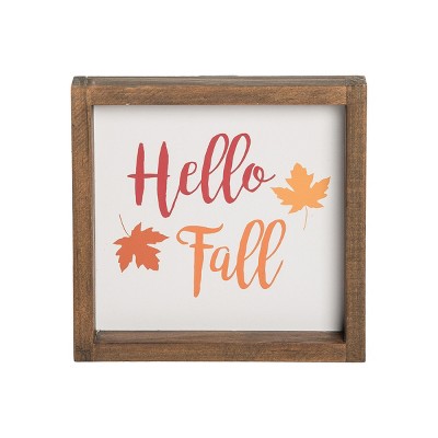 C&F Home Hello Fall Wooden Sitter