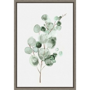 Amanti Art Tender Sprout II (Eucalyptus) by Eva Watts Canvas Wall Art Print Framed 16 x 23-in. - 1 of 4