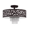 Livex Lighting Allendale 3 - Light Semi-Flush Mount in  Bronze - 4 of 4
