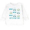 The Juniper Shop Let's Par Tee Sunglasses Toddler Long Sleeve Tee - 2 of 4