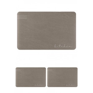 Unique Bargains Modern Waterproof Cushioned Non-Skid Kitchen Mats Set - 1 of 4
